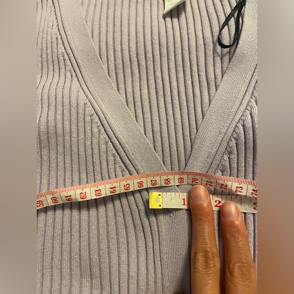 H&M lavender ribbed long sleeve sweater - Picture 3 of 5